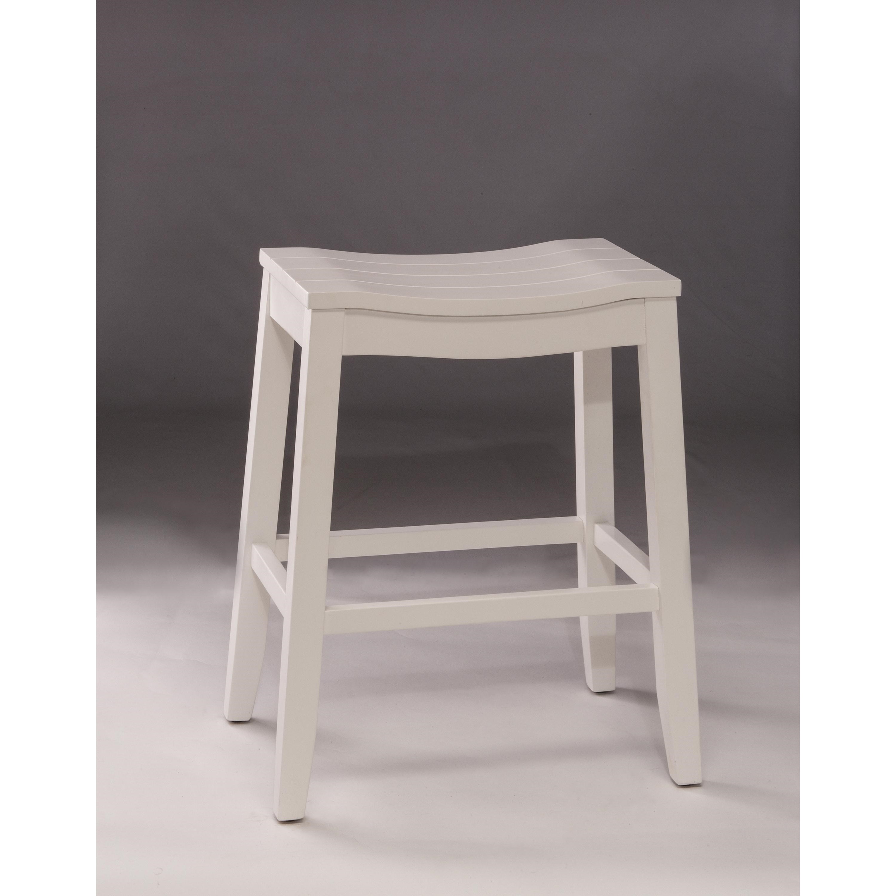 White saddle best sale bar stools